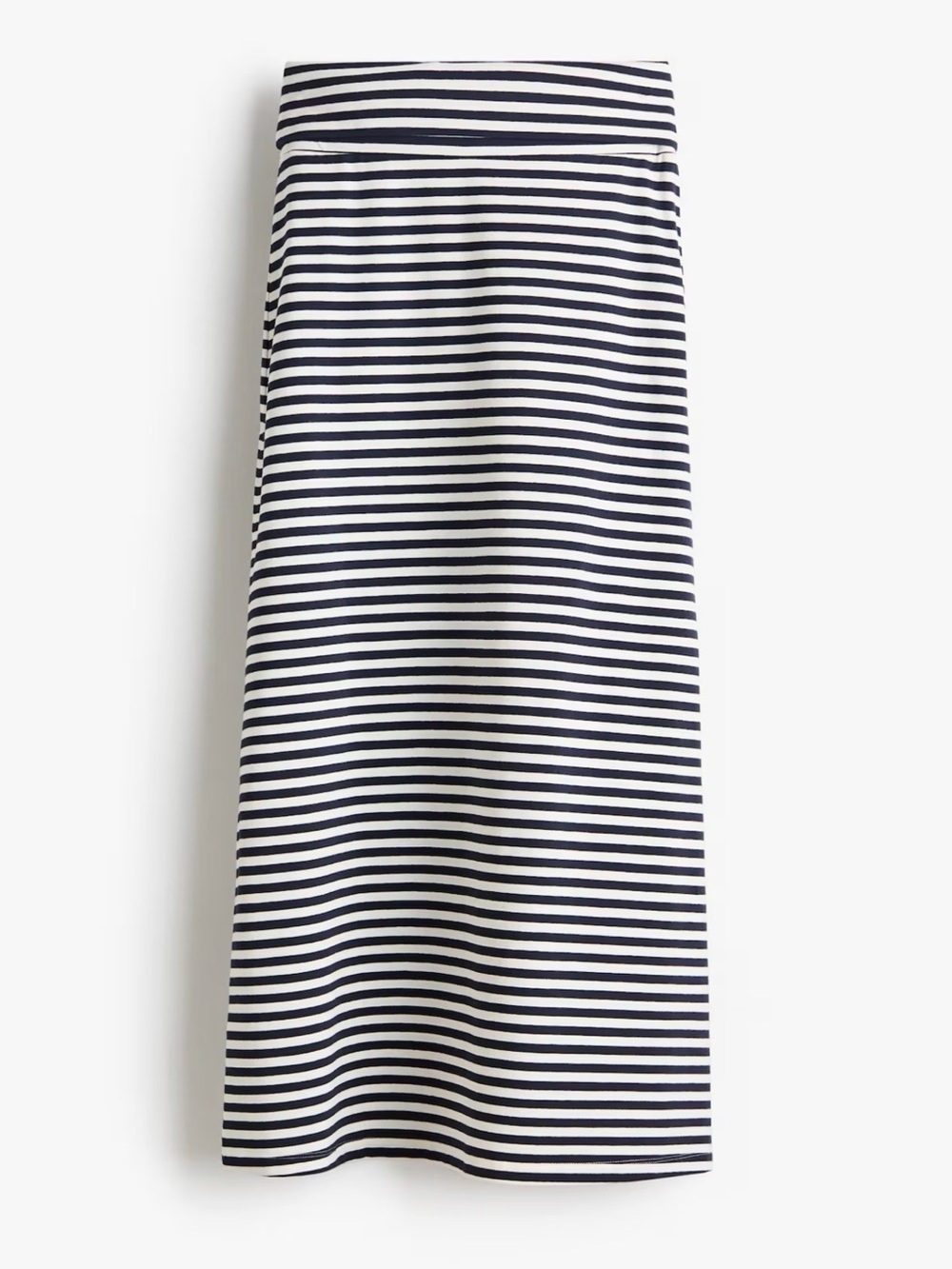 H&M Navy and White Striped Maxi Skirt